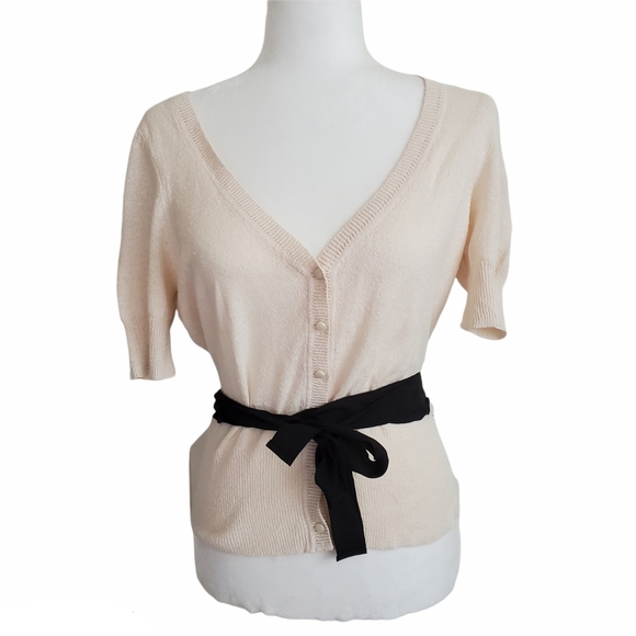 New Anthropologie Maeve Silk + Linen Button Down Top - Picture 1 of 10